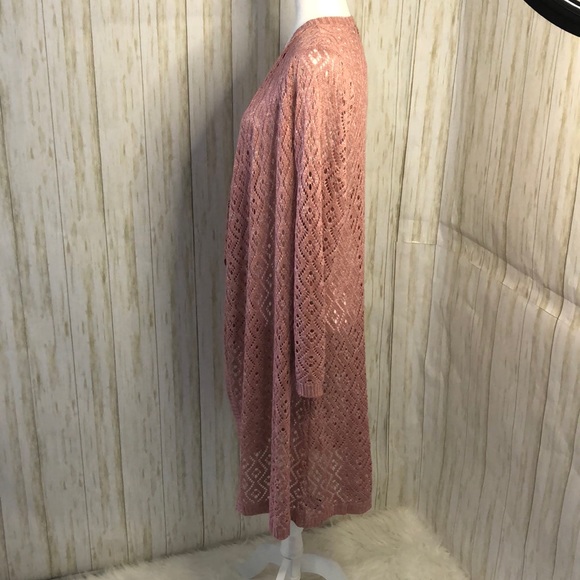 Torrid mauve pink diamond size 1 women’s cardigan - Picture 5 of 12